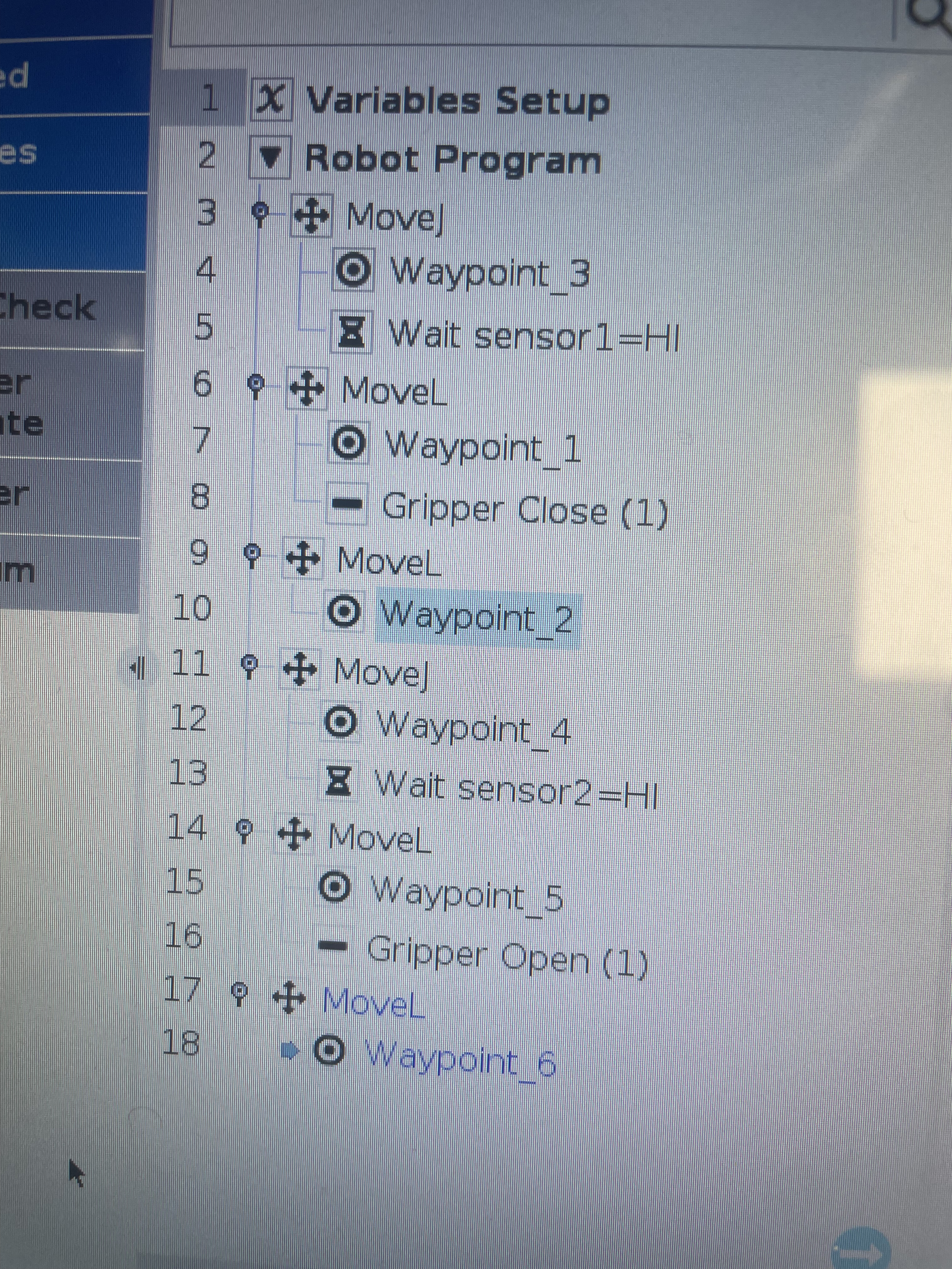 Programmation Polyscope Universal Robots